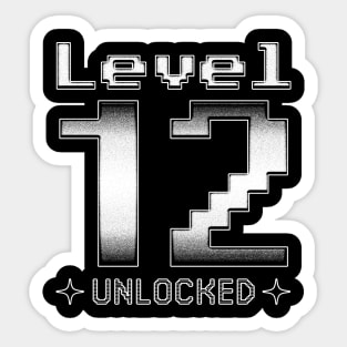 Level 12 Unlocked Sticker